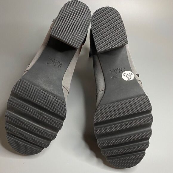 Sorel Addington Chelsea Ankle Boots Block Heel Quarry Suede 9.5 - Picture 5 of 6